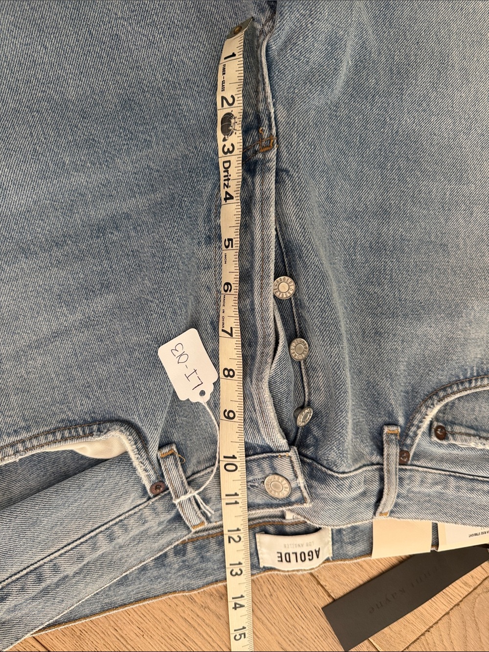 NWT Agolde Riley High Rise in Dimension - Size 30 - Picture 8 of 9